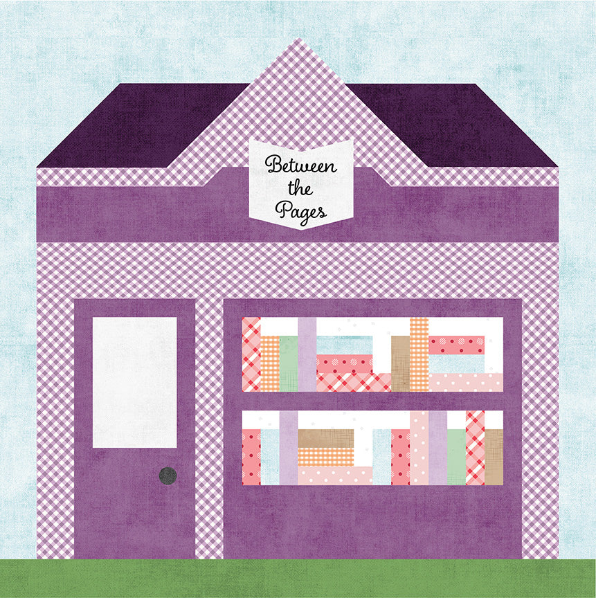 Fabric Riley Blake Between the Pages August 2026 Our Town Block of the Month Quilt Kit KTOT-47089