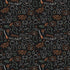 Fabric Riley Blake Black Halloween Icons Glow in the Dark Frank and Friends by the Quarter Yard GC17476-BLACK