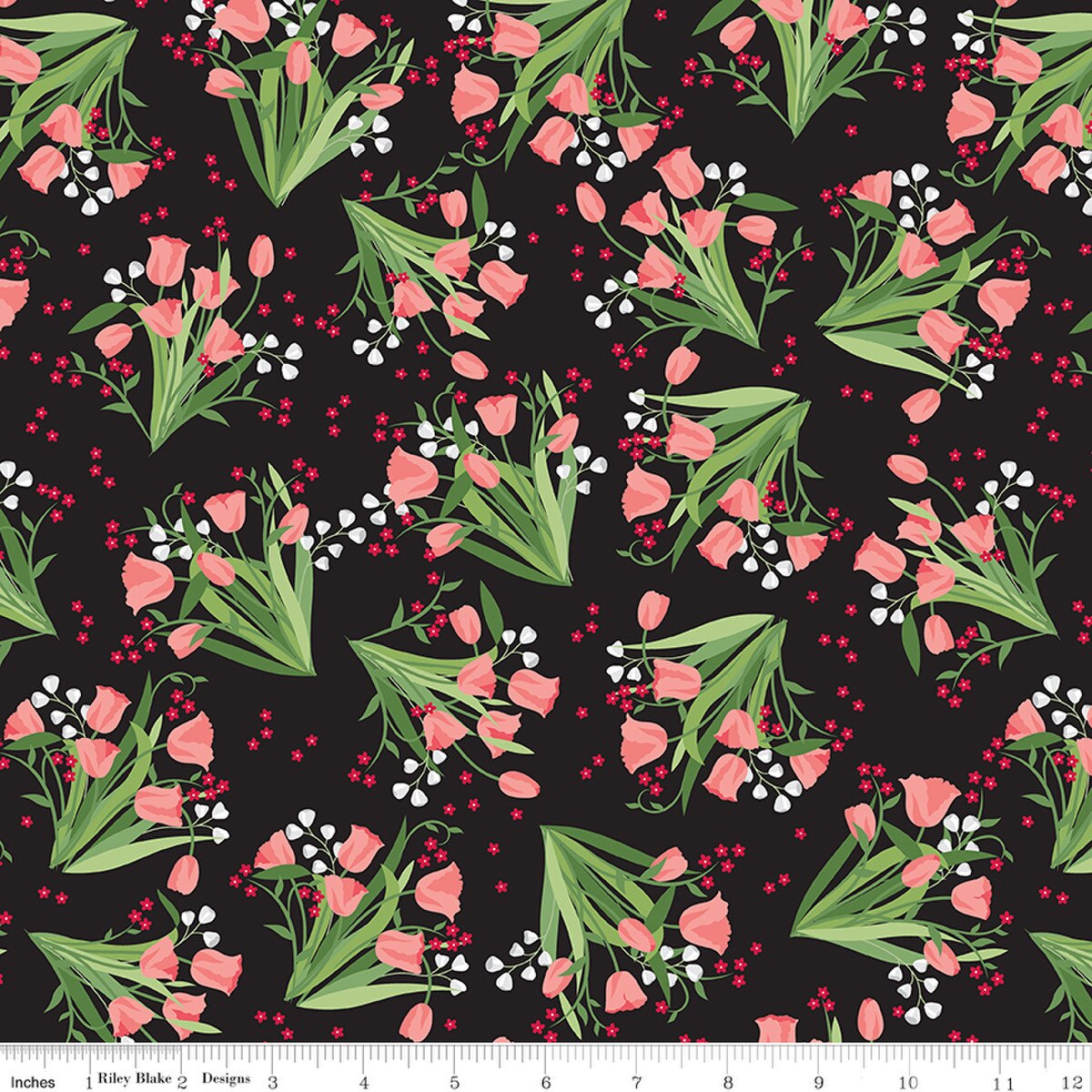 Fabric Riley Blake Black Main Front Porch by the Quarter Yard C17210-BLACK