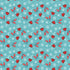 Pattern of red mugs, gloves, and snowflakes on a blue background