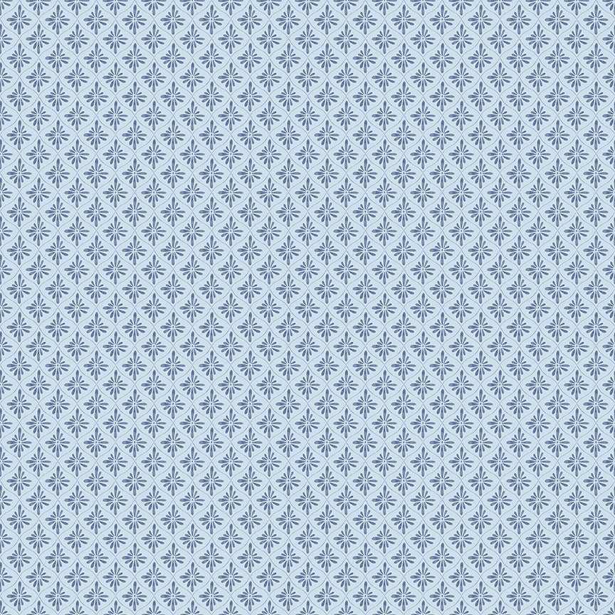 Fabric Riley Blake Blue Geo Daybreak on the Prairie by the Quarter Yard C17682-BLUE