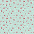 Pattern of red flowers on a light blue background