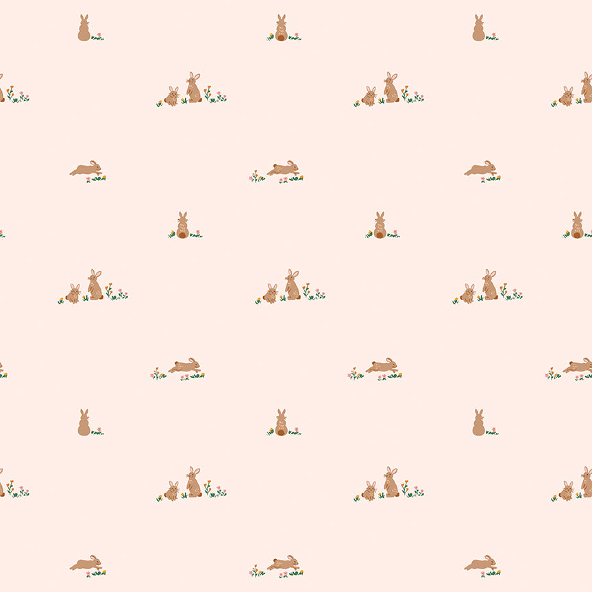 Fabric Riley Blake Blush Floppy Fields Sweet Cotton Tales Designer Flannel by the Quarter Yard F17509-BLUSH