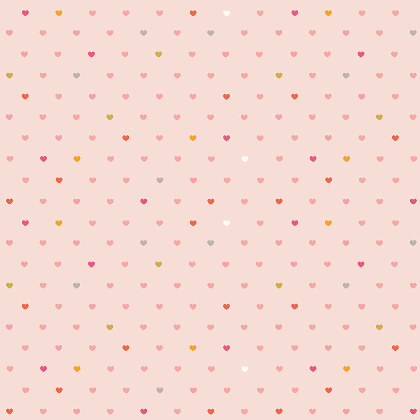 Fabric Riley Blake Blush Hearts Serendipity 2 Designer Flannel by the Quarter Yard F17513-BLUSH