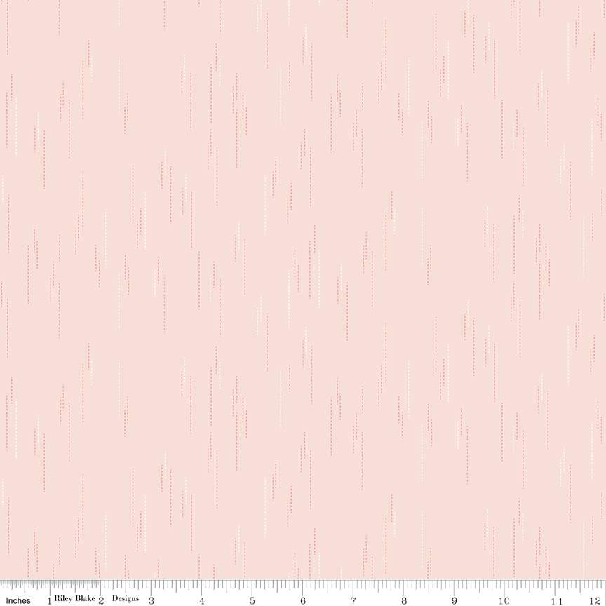 Fabric Riley Blake Blush Raindrops Essence by the Quarter Yard C16461-BLUSH