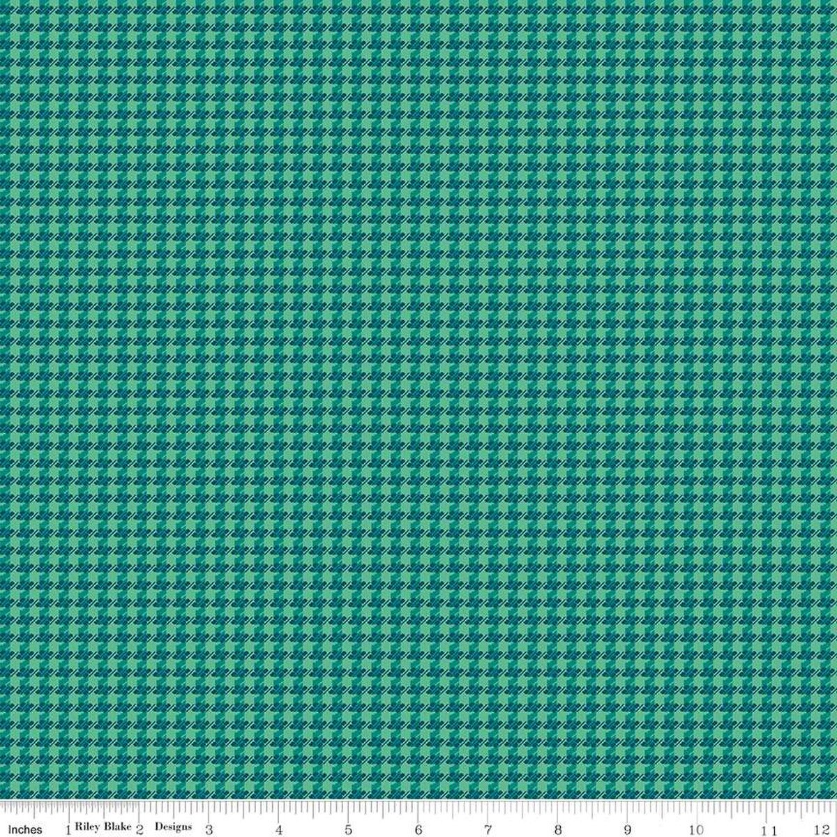 Fabric Riley Blake Caribbean Houndstooth Stitcher's Flannel by the Quarter Yard F15555-CARIBBEAN
