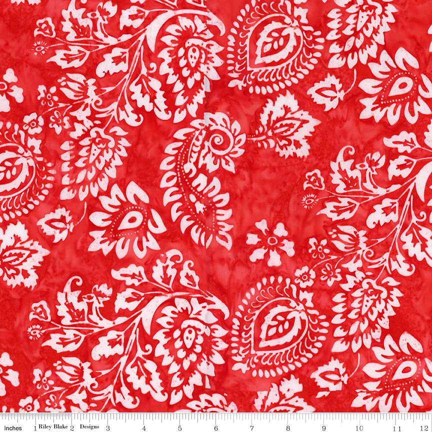 Fabric Riley Blake Cherry Organza Decorator Style Expressions Batiks by the Quarter Yard BT23441-211