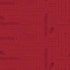 Red fabric with black text and graphics on a red background