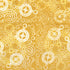A repeating pattern of white compasses, stars, circles, and swirls on a textured mustard yellow background.