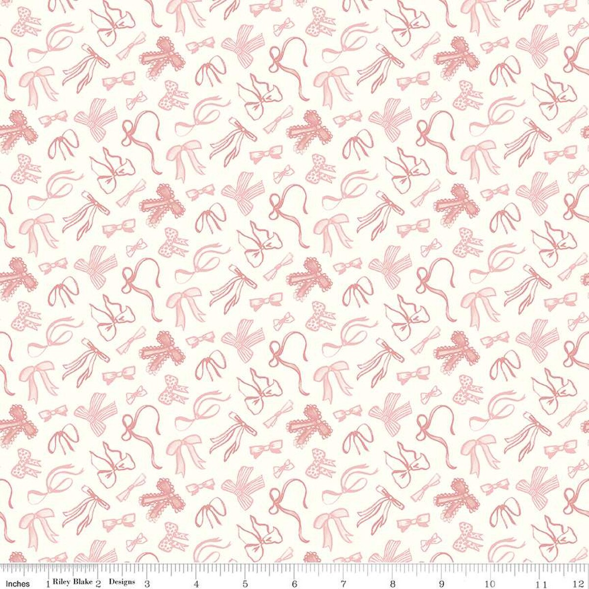 Fabric Riley Blake Cloud Bows Mary Catherine by the Quarter Yard C16702-CLOUD