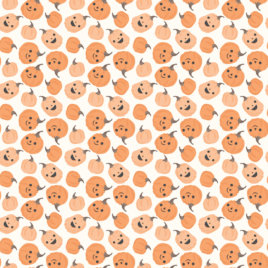 Fabric Riley Blake Cloud Pumpkins Frank and Friends by the Quarter Yard C17472-CLOUD