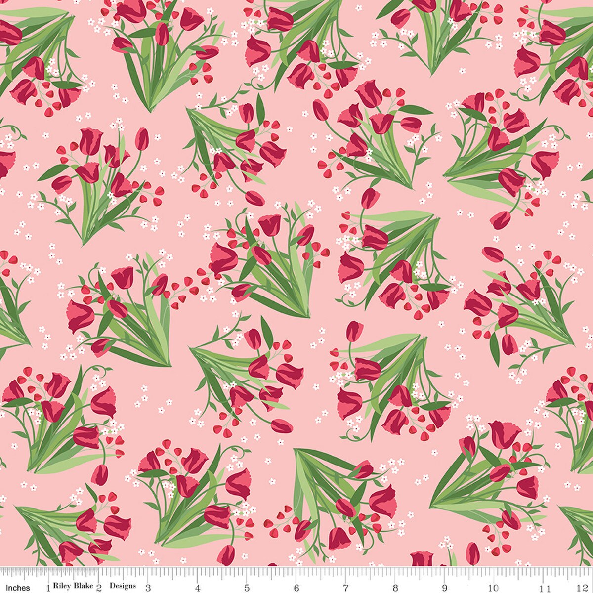 Fabric Riley Blake Coral Main Front Porch by the Quarter Yard C17210-CORAL