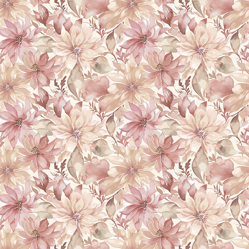 Fabric Riley Blake Cream Floral Daybreak on the Prairie by the Quarter Yard CD17681-CREAM