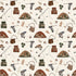 Fabric Riley Blake Cream Gone Fishing Let's Wander Designer Flannel by the Quarter Yard F17504-CREAM