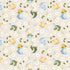 Pattern of sneakers and flowers on a beige background