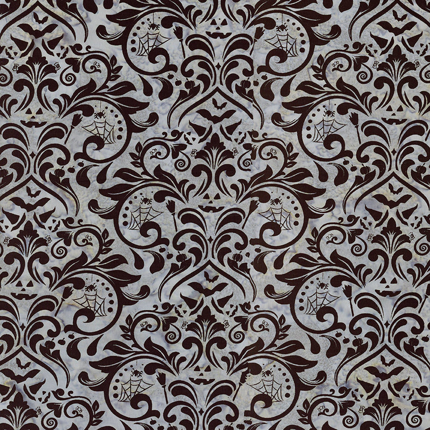 Decorative pattern with intricate designs on a textured background