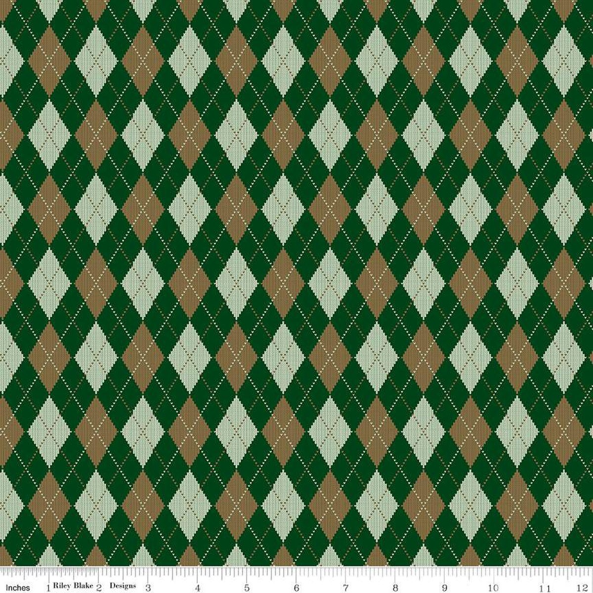 Fabric Riley Blake Forest Archer Plaid-Venture Club by the Quarter Yard C17043-FOREST