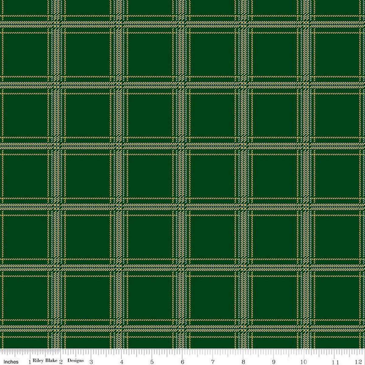 Fabric Riley Blake Forest Hunter Plaid-Venture Club by the Quarter Yard C17041-FOREST