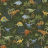 Fabric Riley Blake Forest Jungle Dinos Cretaceous Designer Flannel by the Quarter Yard F17505-FOREST