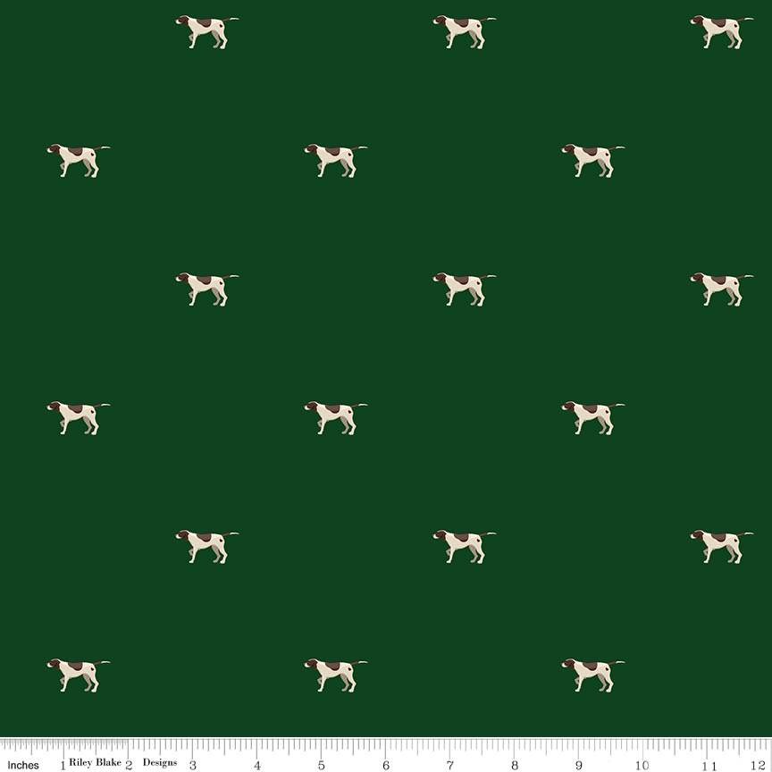 Fabric Riley Blake Forest Pointers Plaid-Venture Club by the Quarter Yard C17044-FOREST