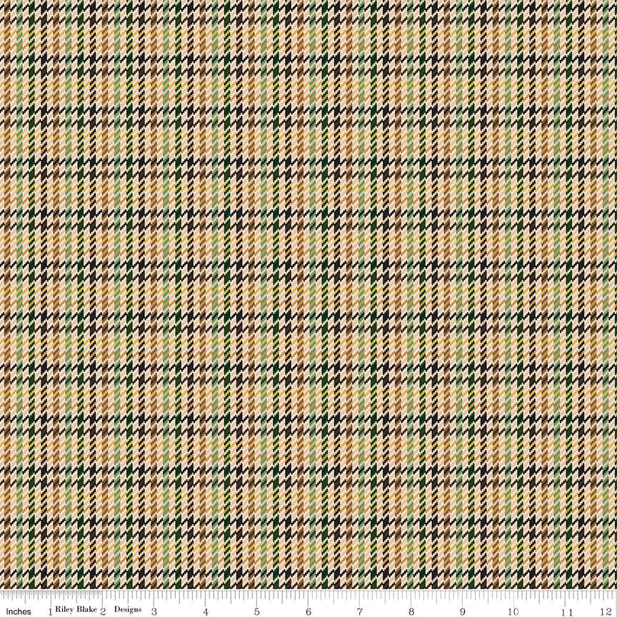 Fabric Riley Blake Forest Retriever Plaid-Venture Club by the Quarter Yard C17046-FOREST