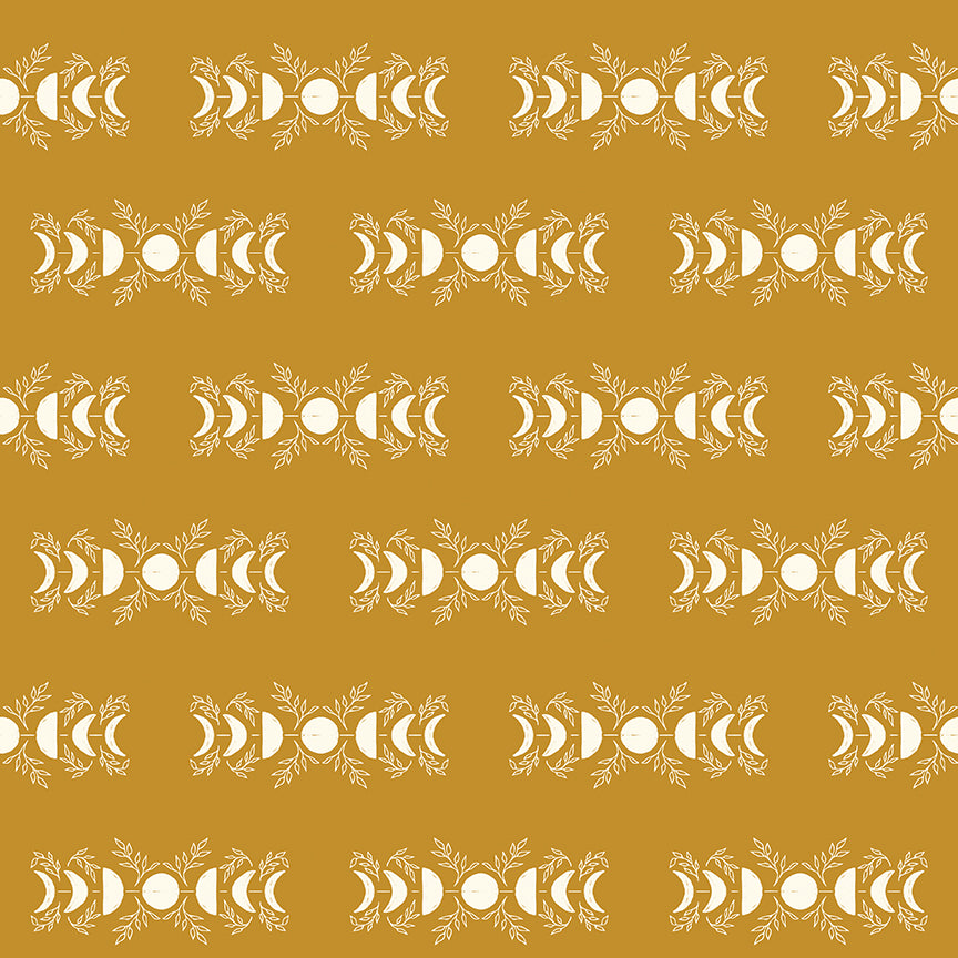 Fabric Riley Blake Gold Celestial The Apothecary by the Quarter Yard C17552-GOLD