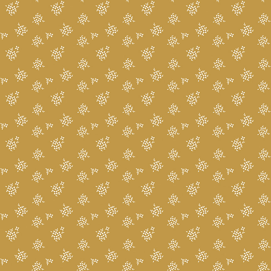 Fabric Riley Blake Gold Ditsy Renew by the Quarter Yard C17287-GOLD