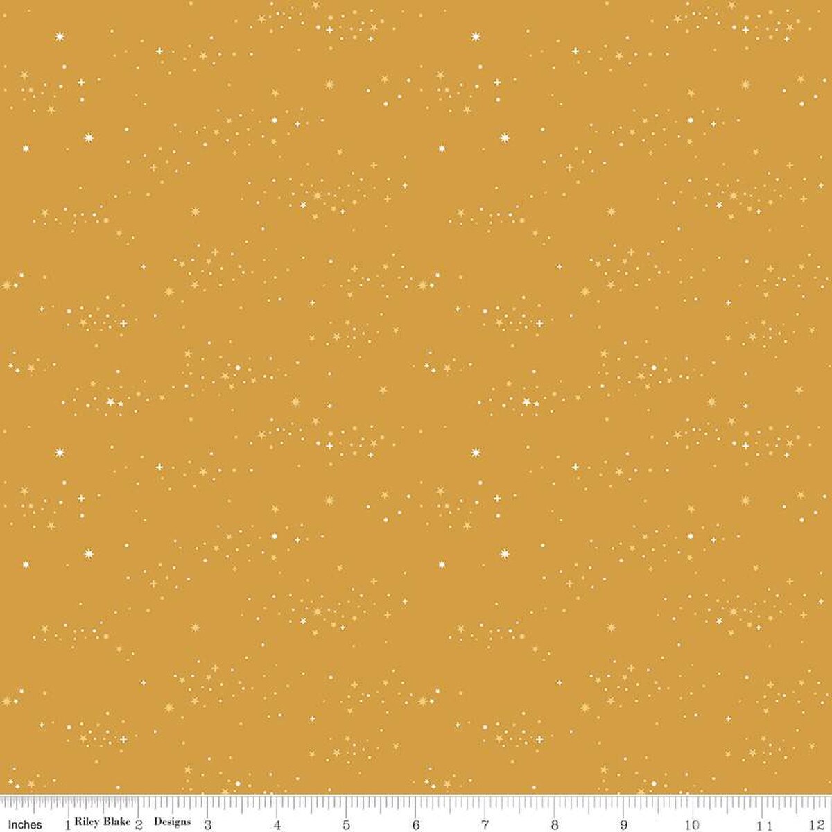 Fabric Riley Blake Golden Starlight Essence by the Quarter Yard C16463-GOLDEN