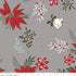 Fabric Riley Blake Gray Floral Mistletoe & Holly 108" Wide Back by the Quarter Yard WB16409-GRAY