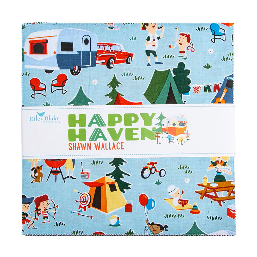 Fabric Riley Blake Happy Haven 42pc 10" Stacker 10-17620-42