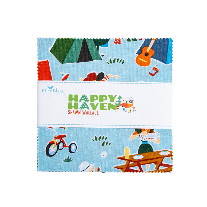 Fabric Riley Blake Happy Haven 42pc 5" Stacker 5-17620-42