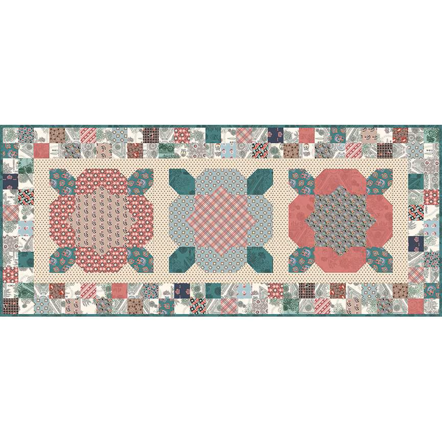 Fabric Riley Blake Jane Austen Flora From Mansfield Park Boxed Runner Kit KT-15191