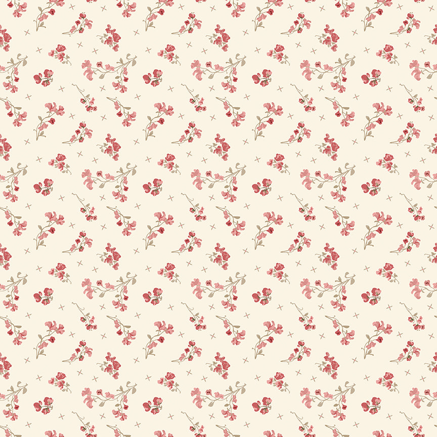 Fabric Riley Blake Latte Sweet Pea Renew by the Quarter Yard C17283-LATTE