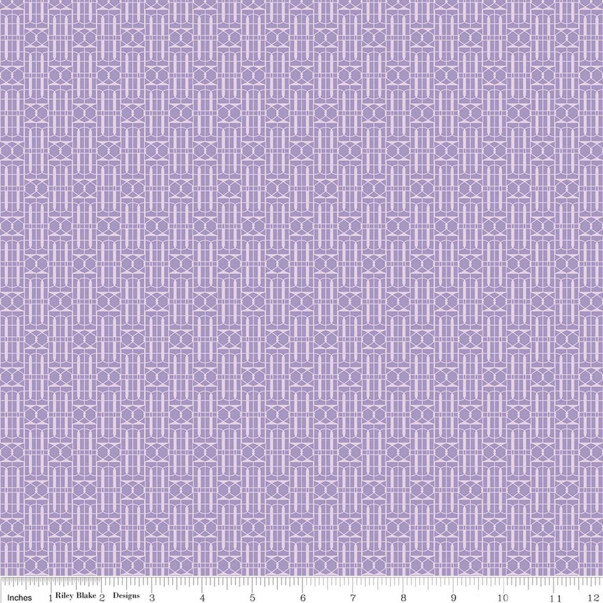 Fabric Riley Blake Lavender Trellis Awakening by the Quarter Yard C17106-LAVENDER