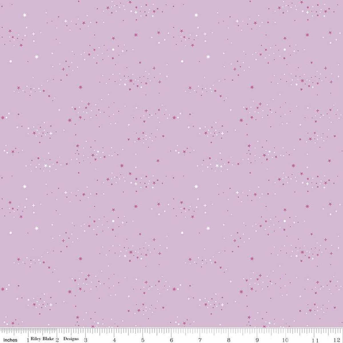 Fabric Riley Blake Lilac Starlight Essence by the Quarter Yard C16463-LILAC
