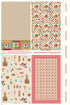 Collection of fabric panels with various patterns and designs.