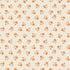 Pattern of small orange flowers on a beige background