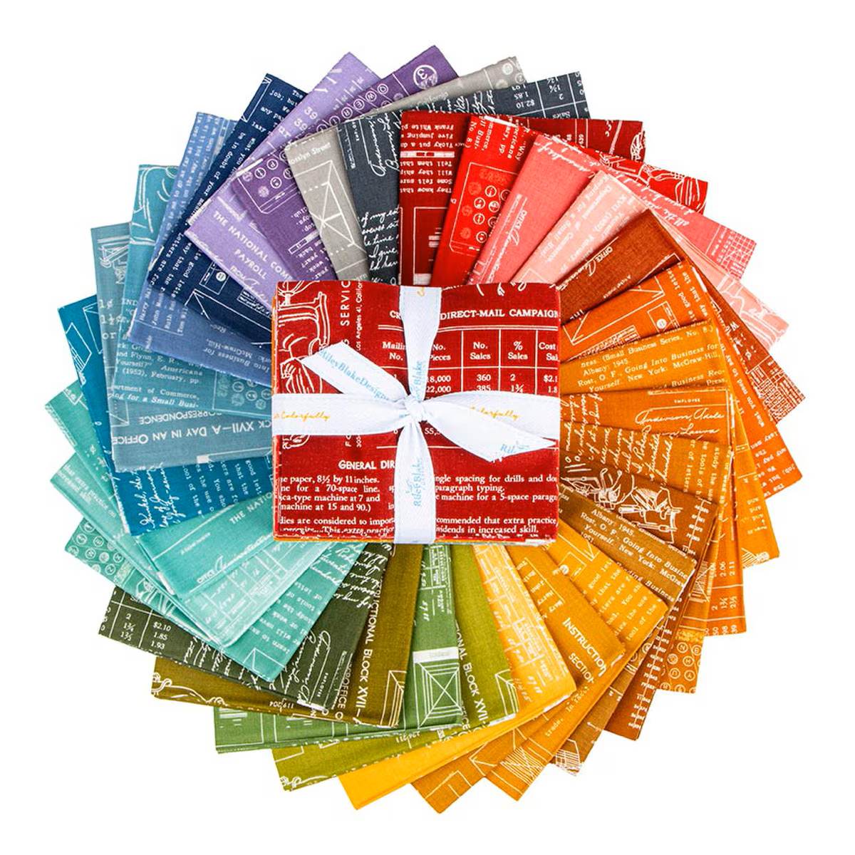 Fabric Riley Blake Lori Holt TYPE/ography Fat Quarter Bundle A FQ-16850A-30