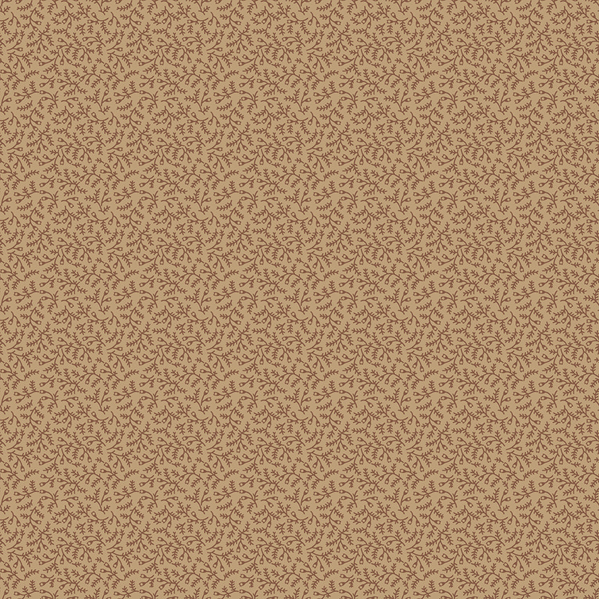 Brown patterned fabric