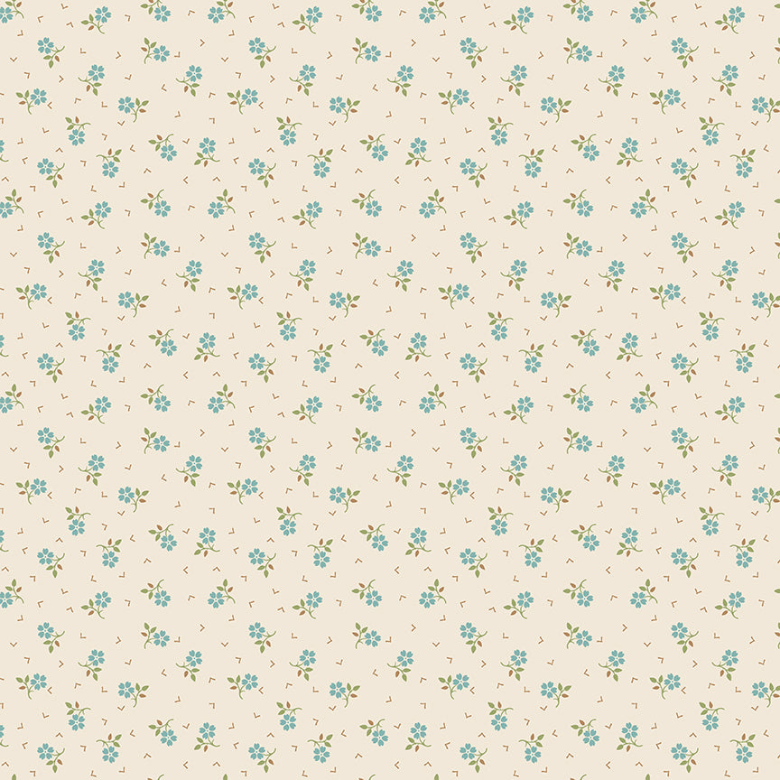 Fabric Riley Blake Lori Holt Wedgewood Thankful Baked with Love by the Quarter Yard C17796-WEDGEWOOD