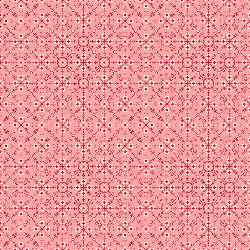 Fabric Riley Blake Lori Holt in Color Coral Homemade Berry & Sage by the Quarter Yard C17385-CORAL