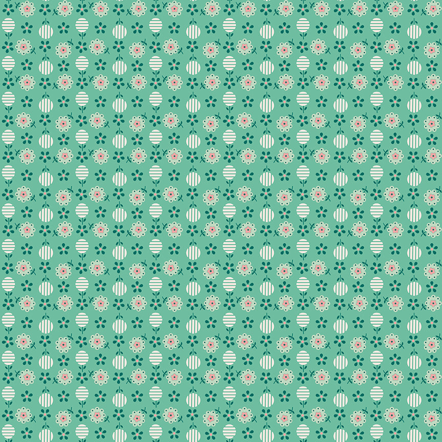 Fabric Riley Blake Lori Holt in Color Leaf Apron Berry & Sage by the Quarter Yard C17390-LEAF