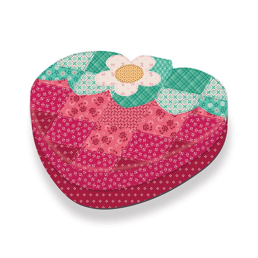 Fabric Riley Blake Lori Holt in Color Strawberry Crush Sew Along Quilt Kit KT-17380