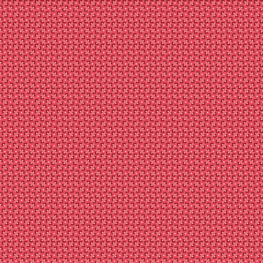 Fabric Riley Blake Lori Holt in Color Tea Rose Flower Bed Berry & Sage by the Quarter Yard C17383-TEAROSE