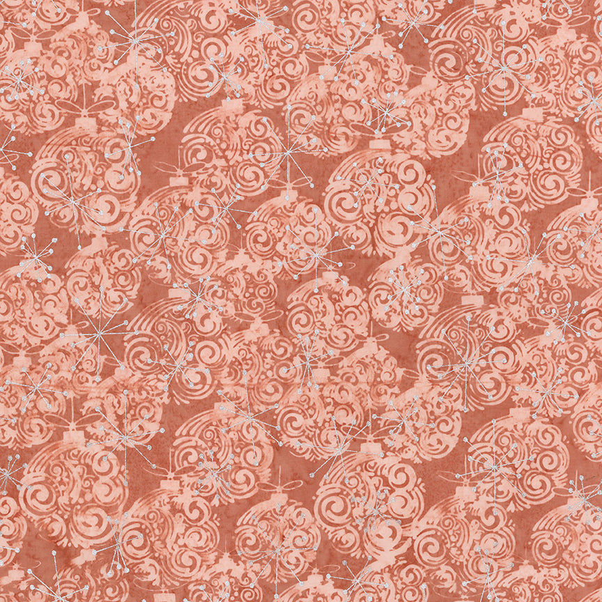 Fabric Riley Blake Metallic Blush Crush Express Yourself! Holiday Sparkle Expressions Batiks by the Quarter Yard BTM23555-600