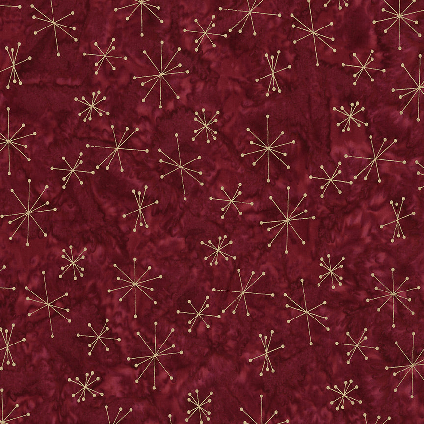 Fabric Riley Blake Metallic Cherrywood Express Yourself! Holiday Sparkle Expressions Batiks by the Quarter Yard BTM23558-619