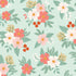 Fabric Riley Blake Mint Floral Meadow Moments Designer Flannel by the Quarter Yard F17511-MINT