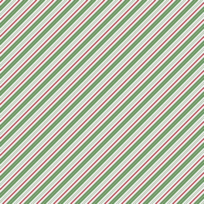 Fabric Riley Blake Multi Candy Cane Stripes Claus & Co. by the Quarter Yard C17747-MULTI