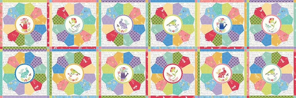 Fabric Riley Blake Multi Cheater Print Awakening by the Quarter Yard C17108-MULTI