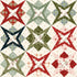 Fabric Riley Blake Multi Cheater Print Christmas Greetings by the Quarter Yard C17668-MULTI